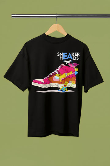 Sneaker Head Oversized Ultrasoft Printed T-shirt